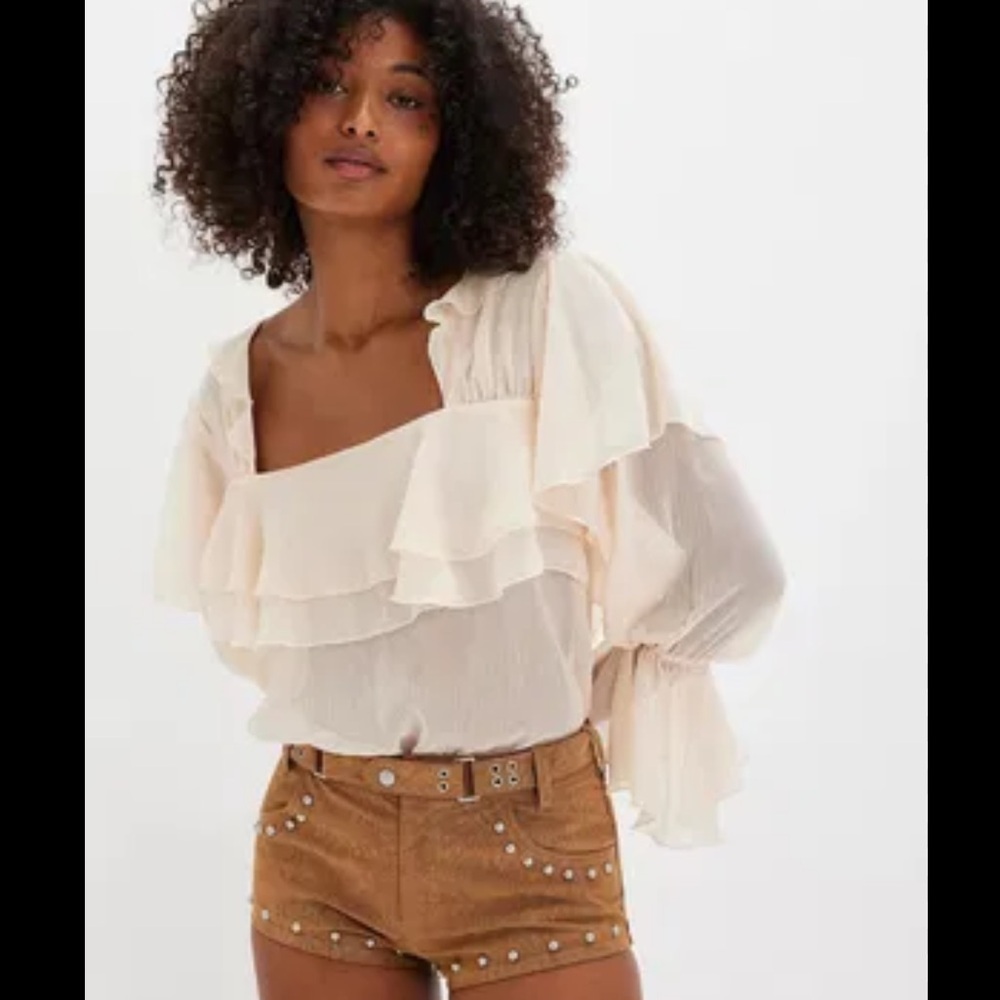 5080. Free People Give Me Drama Bodysuit